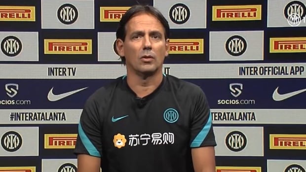 Simone Inzaghi before the match against Atalanta